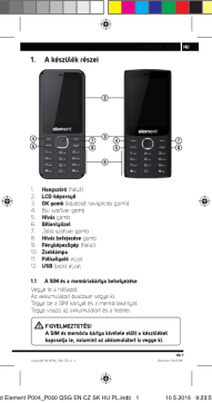 Sencor Element P030 Manuel utilisateur