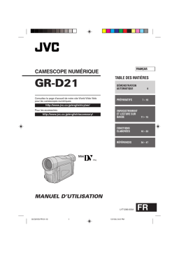 JVC GR D21 Manuel utilisateur