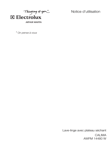 Manuel du propriétaire | ARTHUR MARTIN AWFM14480W Manuel utilisateur | Fixfr