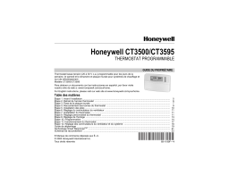 Honeywell CT3595 Manuel utilisateur