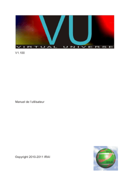 VIRTUAL Universe 1.1 Manuel utilisateur