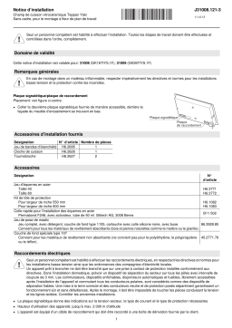 V-ZUG 31008 Hob Induction Guide d'installation