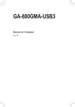 Gigabyte GA-880GMA-USB3 Manuel utilisateur