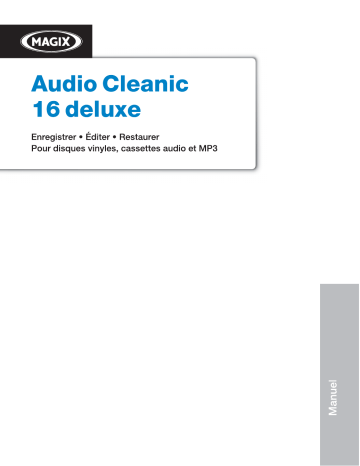 MAGIX Audio Cleanic 16 deluxe Manuel utilisateur | Fixfr