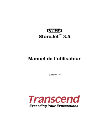 Manuel du propriétaire | Transcend TS0GSJ35-S Manuel utilisateur | Fixfr