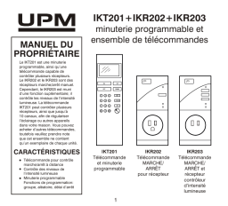 UPM IKT201 Manuel utilisateur