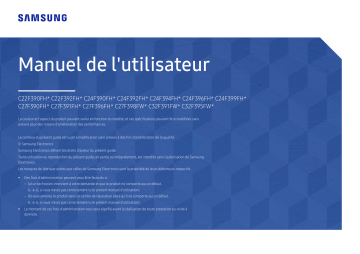 Manuel du propriétaire | Samsung C27F391FH Manuel utilisateur | Fixfr