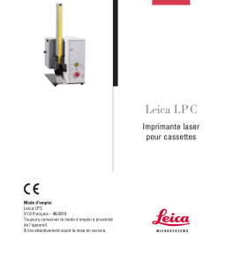 Leica LP C Manuel utilisateur