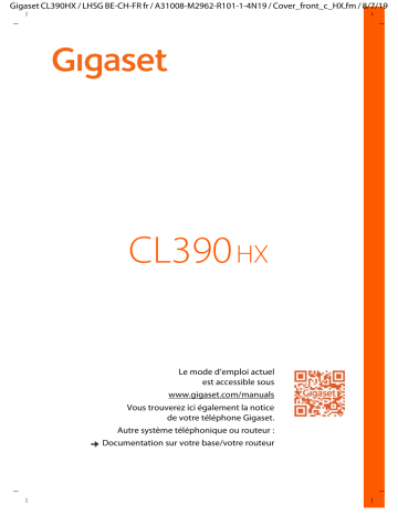 Gigaset CL390HX Mode d'emploi | Fixfr