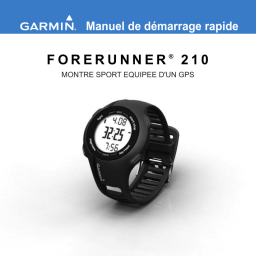 Garmin Forerunner 210 Manuel utilisateur