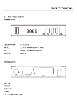 Denver DTB-141 DVB-T2 H.265 settop box Manuel utilisateur