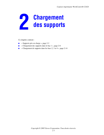 Xerox C2424 WorkCentre Mode d'emploi | Fixfr