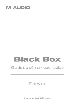 Avid M-Audio Black Box Guide de démarrage rapide