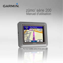 Garmin zumo 210 Manuel utilisateur