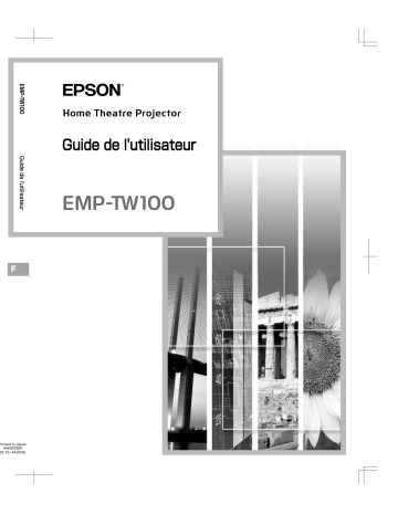 Manuel du propriétaire | Epson EMP-TW100 Manuel utilisateur | Fixfr