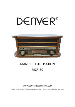 Denver MCR-50 Manuel utilisateur