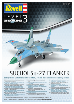 Revell 3948 - Suchoi SU 27 Flanker Manuel utilisateur