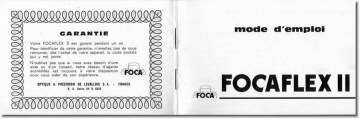 Mode d'emploi | Foca Focaflex II Manuel utilisateur | Fixfr