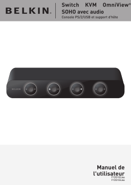 Belkin SWITCH KVM SOHO À 2 PORTS #F1DS102JEA Manuel utilisateur