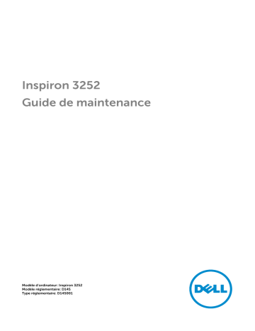 Dell Inspiron 3252 desktop Manuel utilisateur | Fixfr