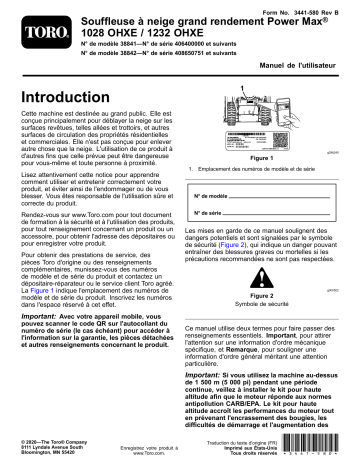 Power Max Heavy Duty 1028 OHXE Snowthrower | Toro Power Max Heavy Duty 1232 OHXE Snowthrower Manuel utilisateur | Fixfr