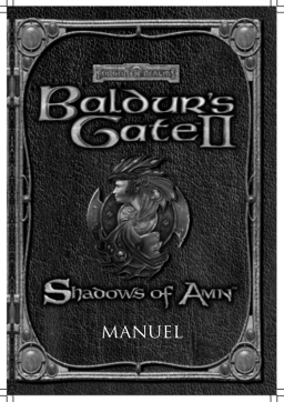 GAMES PC BALDUR S GATE II-SHADOWS OF AMN Manuel utilisateur