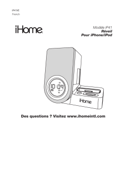 iHome IP41 Manuel utilisateur