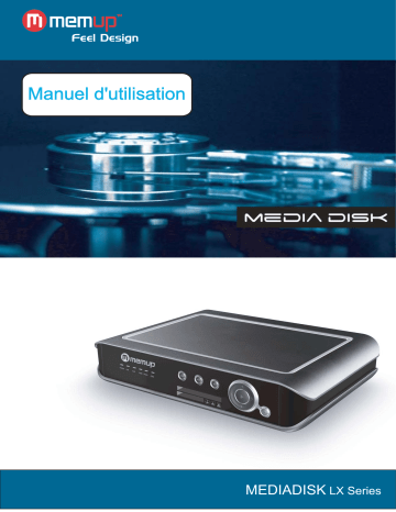 Manuel du propriétaire | MEMUP MEDIA DISK LX Manuel utilisateur | Fixfr