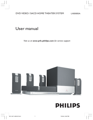 Manuel du propriétaire | Philips LX8300SA Manuel utilisateur | Fixfr