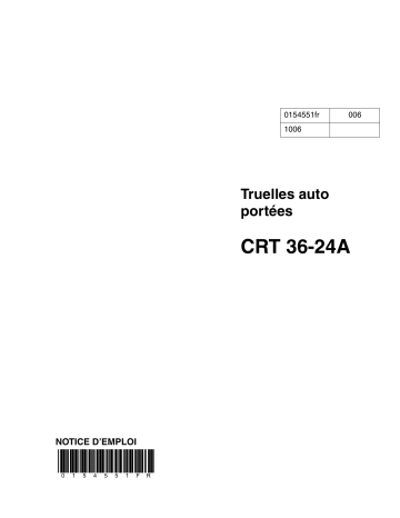 CRT36-24A-E | Wacker Neuson CRT36-24A-H Ride-on Trowel Manuel utilisateur | Fixfr