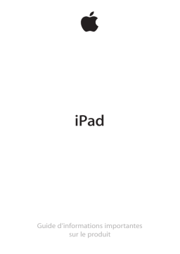 Apple iPad 3eme Génération Wi-Fi Cellulaire Manuel utilisateur