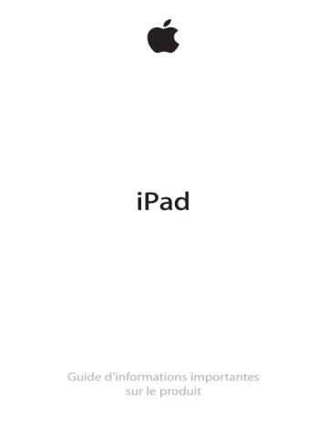Mode d'emploi | Apple iPad 3eme Génération Wi-Fi Cellulaire Manuel utilisateur | Fixfr