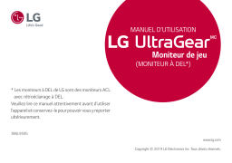 LG 38GL950G-B Manuel du propriétaire
