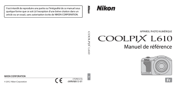 Nikon COOLPIX L610 Manuel utilisateur | Fixfr