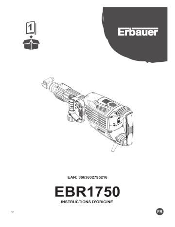 Erbauer EBR1750 Mode d'emploi | Fixfr