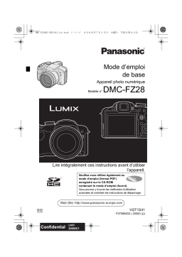 Panasonic DMC FZ28 Mode d'emploi