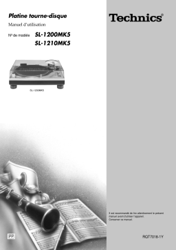 Technics SL1210MK5 Manuel utilisateur