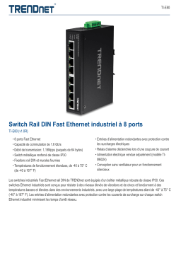 Trendnet TI-E80 8-Port Industrial Fast Ethernet DIN-Rail Switch Fiche technique