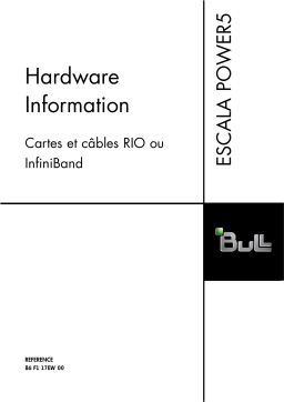 Bull Power 5 - RIO or InfiniBand Manuel utilisateur