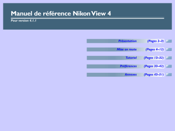 Manuel du propriétaire | Nikon VIEW 4.1.1 Manuel utilisateur | Fixfr