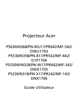 Acer P5530i Manuel utilisateur