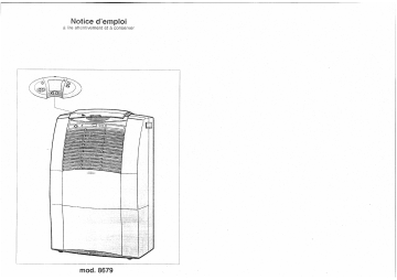 Manuel du propriétaire | CALOR 8679 Climatiseur Manuel utilisateur | Fixfr