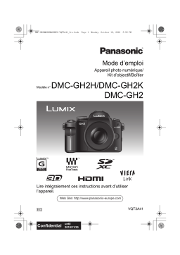 Panasonic DMC GH2K Mode d'emploi