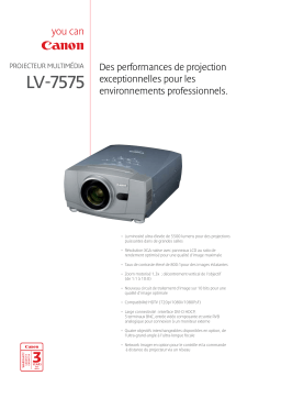 Canon LV-7575 Manuel utilisateur