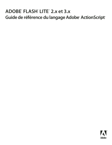 Manuel du propriétaire | Adobe FLASH LITE 3 Manuel utilisateur | Fixfr