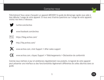 Mode d'emploi | Archos Picowan Manuel utilisateur | Fixfr