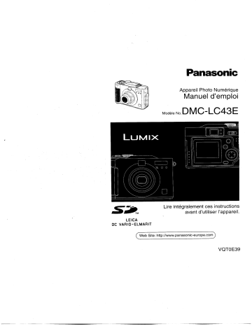 Panasonic DMC LC43 E Mode d'emploi | Fixfr