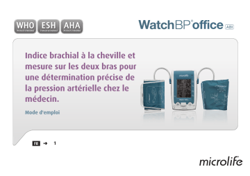 Manuel du propriétaire | Microlife WatchBP Office ABI Manuel utilisateur | Fixfr