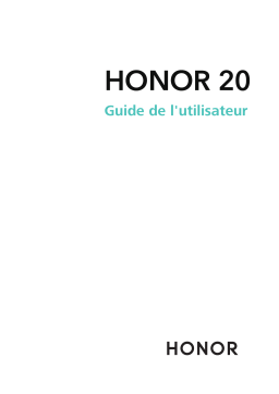 Honor 20 Manuel utilisateur