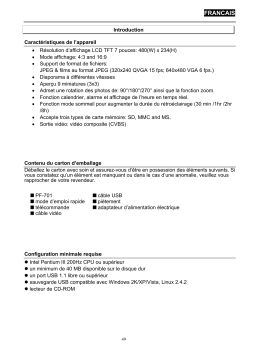 GENUIS PF701 Manuel utilisateur